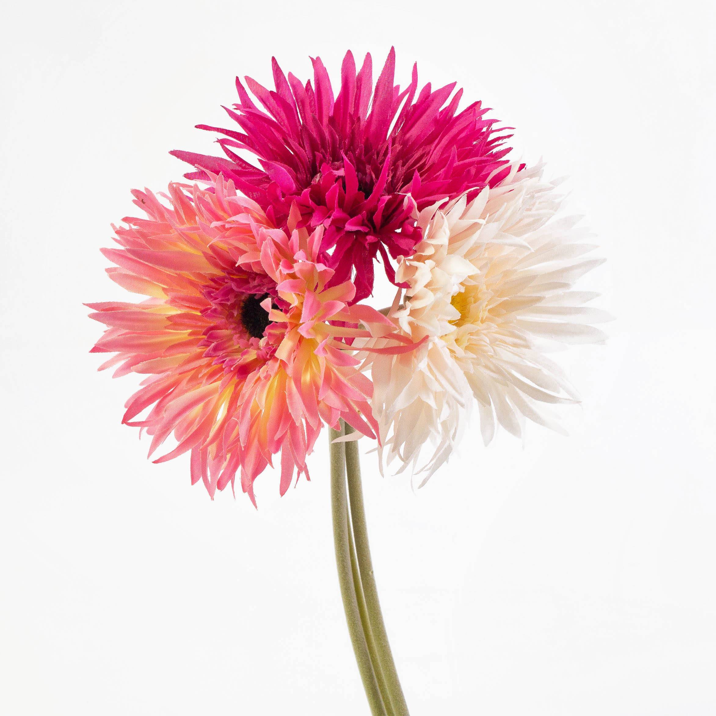 Bouquet fiori artificiali Gerbera fucsia