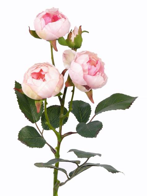 Ramo di rose artificiale DOREEN, rosa, 45cm, Ø4-5cm - Fiori artificiali