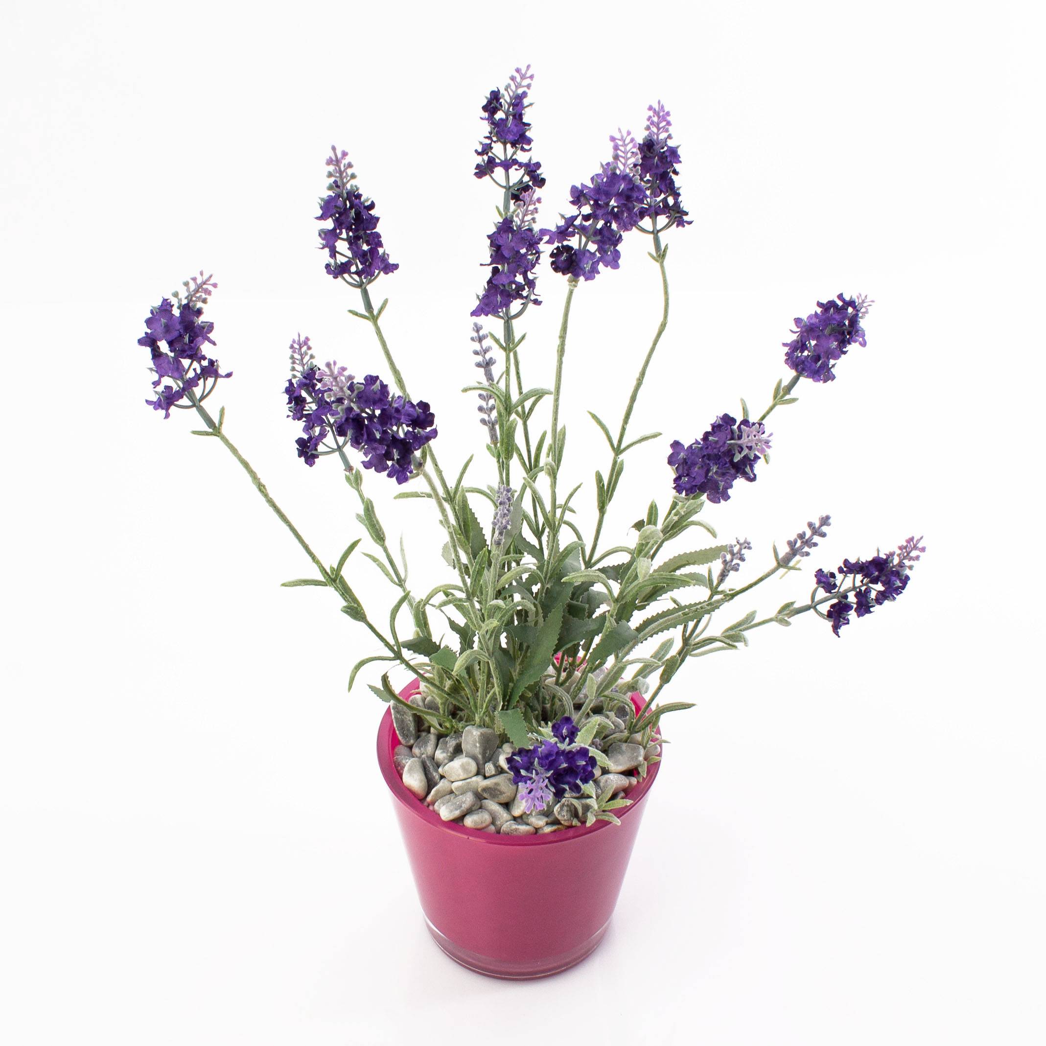 Lavanda finta LOUISE in vaso decorativo, viola scuro, 40cm, Ø4cm - Fiori  artificiali