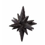 Stella di Natale artificiale BANDY, 3D con glitter, nero, Ø7,5cm