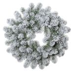 Corona decorativa di abete FRANKLIN, innevata, bianco-verde, Ø50cm