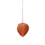 Physalis di plastica AKIMA con brillantini, arancione, 6cm