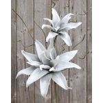 Giglio decorativo MADEA, grigio, 105cm, Ø20-28cm