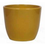 Piccolo vaso in ceramica per piante TEHERAN BASAR, giallo ocra, 8,5cm, Ø10,5cm