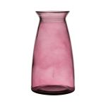 Vaso da tavolo TIBBY in vetro, rosa-trasparente, 23,5cm, Ø12,5cm