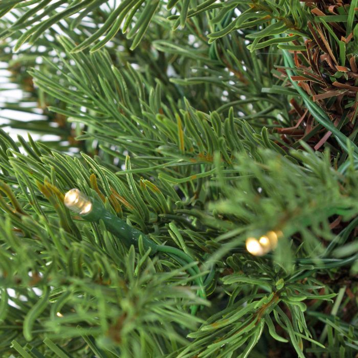 Albero di Natale finto WELLINGTON,sacco di iuta, LEDs, 60cm Ø50cm - Alberi  artificiali