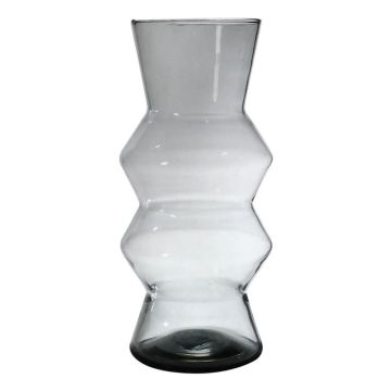 Vaso decorativo ERCELINA in vetro, riciclato, trasparente, 27cm, Ø13cm