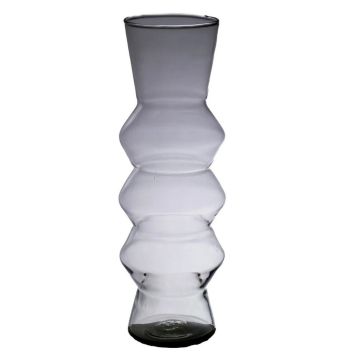 Vaso decorativo ERCELINA in vetro, riciclato, trasparente, 36cm, Ø13cm