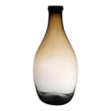 Vaso a palloncino in vetro OMAIA, riciclato, arancione-marrone-trasparente, 37cm, Ø19cm