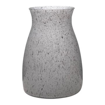 Portafiori in vetro MAISIE, grigio-granito, 20 cm, Ø14 cm