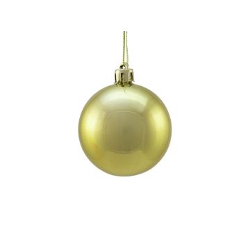 Pallina per l'albero di Natale MELANIA, 6 pezzi, metallico-oro, Ø6cm