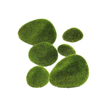 Pietre di muschio artificiale YIBIN, 6 pezzi, verde