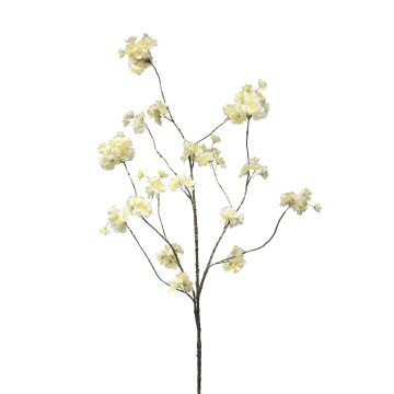 Ramo artificiale di prugna OUNALI con fiori, bianco, 125 cm