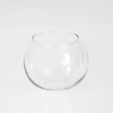 Vaso di vetro TOBI EARTH, palla, trasparente, 12cm, Ø14cm