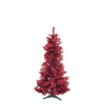 Albero di Natale artificiale CHRISTOBAL, metallico-rosso, 180cm, Ø65cm