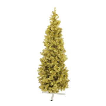 Albero di Natale artificiale CHRISTOBAL, metallico-oro, 210cm, Ø80cm