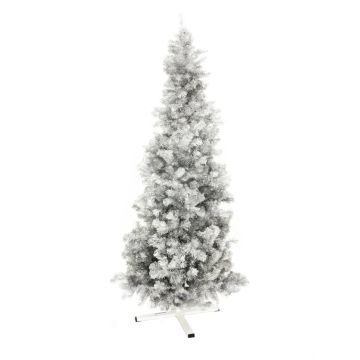 Albero di Natale artificiale CHRISTOBAL, metallico-argento, 210cm, Ø80cm