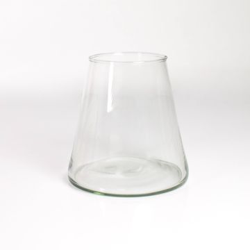 Vaso per candele a forma di cono MAX, trasparente, 16cm, Ø10cm