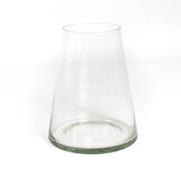 Vaso per candele a forma di cono MAX, trasparente, 20cm, Ø10cm