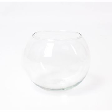 Sfera di vetro TOBI EARTH, trasparente, 10cm, Ø11,5cm