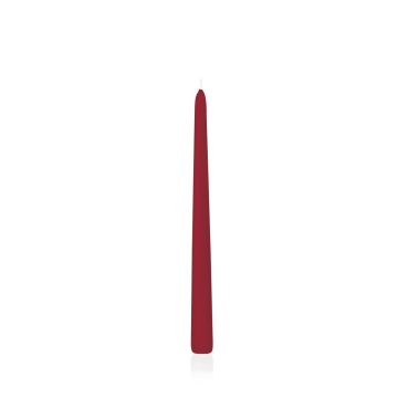 Candela per candeliere PALINA, rosso scuro, 25cm, Ø2,5cm, 8h - Made in Germany