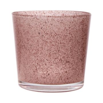 Vaso da piante in vetro ALENA GRANIT, rosso granito, 11cm, Ø11,5cm