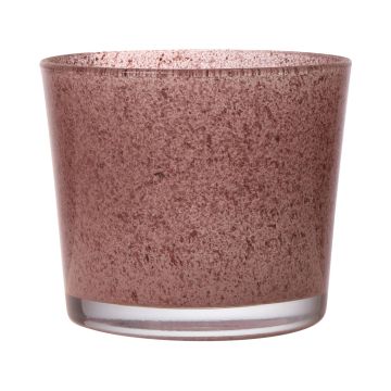 Vaso da piante in vetro ALENA GRANIT, rosso granito, 12,5cm, Ø14,5cm