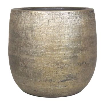 Vaso da fiori in ceramica AGAPE con grano, oro, 31cm, Ø34cm