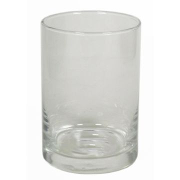 Vaso per candele BRIAN, trasparente, 15cm, Ø10cm