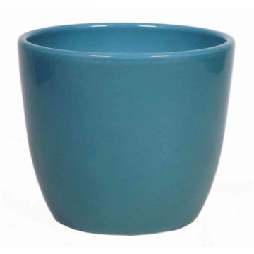 Piccolo vaso in ceramica per piante TEHERAN BASAR, blu oceano, 6,5cm, Ø8,5cm