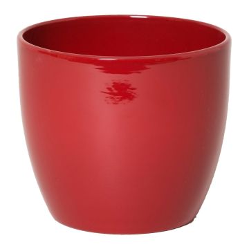 Vaso per piante in ceramica TEHERAN BASAR, rosso vino, 13,5cm, Ø15,5cm