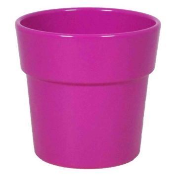 Vaso con bordo per orchidee MARIVAN, ceramica, fucsia, 12,5cm, Ø13,5cm