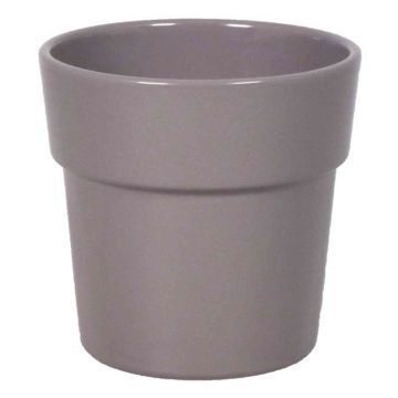 Vaso con bordo per orchidee MARIVAN, ceramica, grigio, 12,5cm, Ø13,5cm