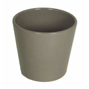 Vaso in ceramica per orchidee BANEH, grigio, 12,5cm, Ø13,5cm