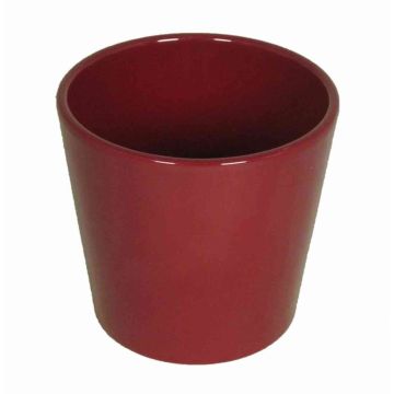 Vaso in ceramica per orchidee BANEH, rosso vino, 12,5cm, Ø13,5cm