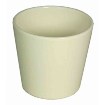 Vaso in ceramica per orchidee BANEH, crema, 12,5cm, Ø13,5cm