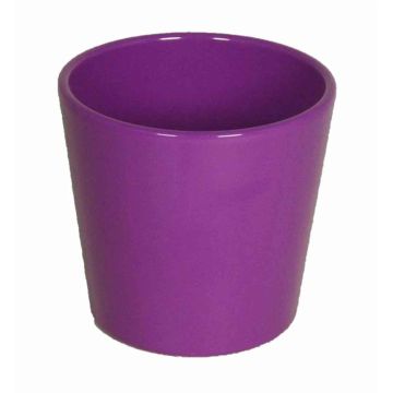 Vaso in ceramica per orchidee BANEH, viola, 12,5cm, Ø13,5cm