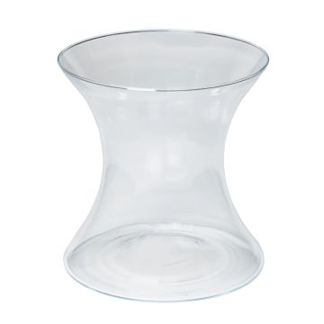 Vaso di vetro LIZ OCEAN, trasparente, 19cm, Ø17cm