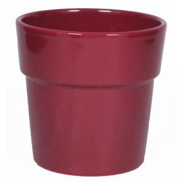 Vaso in ceramica per orchidee MARIVAN, rosso vino, 12,5cm, Ø13,5cm