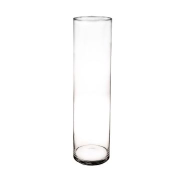 Vaso da terra in vetro SANYA AIR, cilindro, trasparente, 60cm, Ø15cm