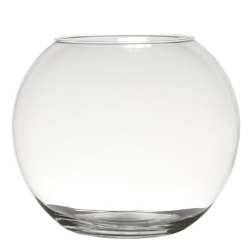 Vaso sferico TOBI EARTH in vetro, trasparente, 23cm, Ø30cm
