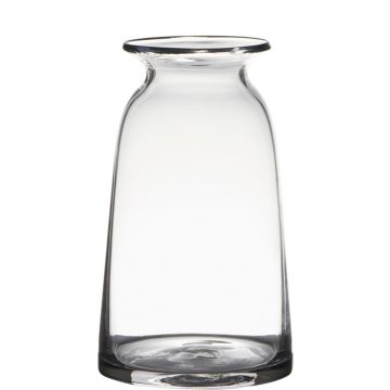 Vaso da tavolo TIBBY in vetro, trasparente, 23,5cm, Ø12,5cm