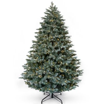 Albero di Natale artificiale BUFFALO SPEED, ghiacciato, LEDs, 180cm, Ø115cm