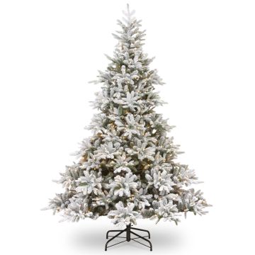 Albero di Natale artificiale TORONTO SPEED, innevato, LEDs, 230cm, Ø155cm