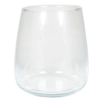 Vaso decorativo in vetro HYDRI, trasparente, 17cm, Ø15cm