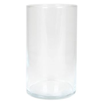 Vaso cilindrico per fiori SANYA OCEAN in vetro, trasparente, 20cm, Ø11,6cm