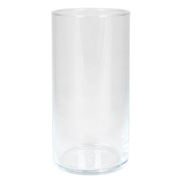 Vaso cilindrico per fiori SANYA OCEAN in vetro, trasparente, 20cm, Ø10,1cm