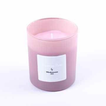 Candela di cera profumata MIREYA in vetro, Prosecco Rose, rosa, 9,3 cm, Ø7,9 cm, 35h