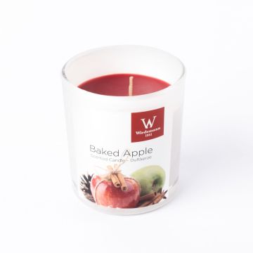 Candela di cera profumata ASTRID in vetro, Baked Apple, rosso scuro, 7,9 cm, Ø7,1 cm, 28h