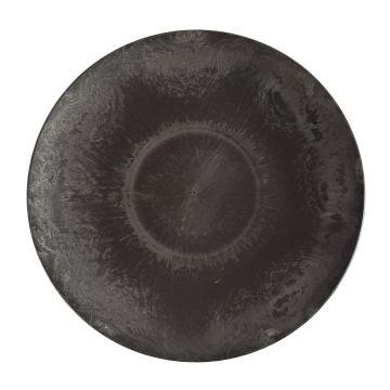 Vassoio decorativo rotondo JEFFERSON, plastica, nero, 5cm, Ø45cm